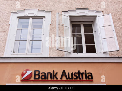 Die Bank Austria, Salzburg branch Office, Salzburg, Österreich, Europa Stockfoto