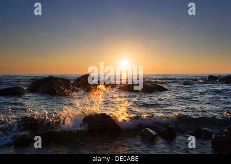 Sonnenaufgang in Costa Rei, Sardinien, Italien, Europa Stockfoto