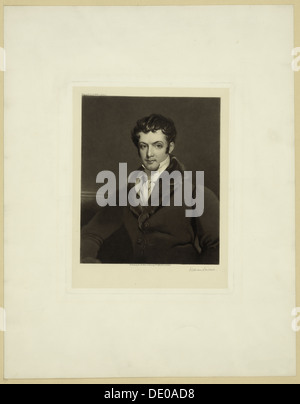 Portrait von Washington Irving (1783-1859). Artist: Sartain, William (1843-1924) Stockfoto