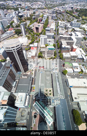 Blick vom Skytower in Auckland Stockfoto