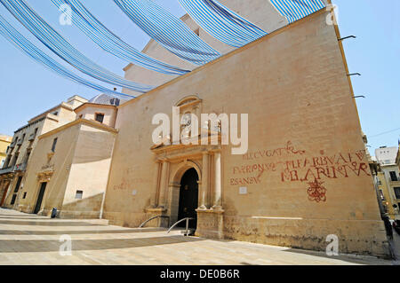 Kirche, Concatedral de San Nicolas de Bari, Altstadt von Alicante, Spanien, Europa, PublicGround Stockfoto