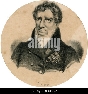 Georges Cuvier, 19. Jahrhundert französischer Zoologe und Paläontologe. Artist: Unbekannt Stockfoto