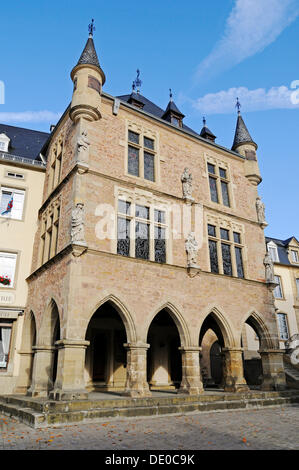 Dingstuhl oder Nimstal, ehemaligen Gerichtsgebäude, Marktplatz quadratisch, Echternach, Luxemburg, Europa, PublicGround Stockfoto