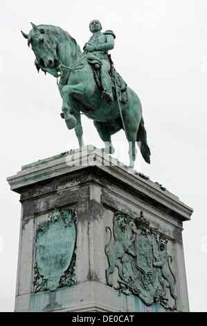 Reiterstandbild von Wilhelm II, quadratische Place Guillaume II, Luxemburg, Europa, PublicGround Stockfoto