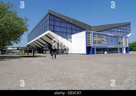 Grugahalle, Eingang zum Grugapark, Messegelände der Messe Essen Stockfoto