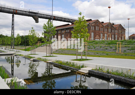 Maschinenhalle, ehemalige Verhüttung Pflanze, Stahlwerk, Industriegelände, Phoenix West Stockfoto