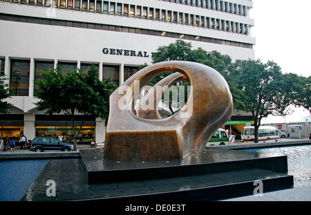 Skulptur, Chater Garden, Central, Hong Kong Island, Wolkenkratzer, Hong Kong, China, Asien Stockfoto