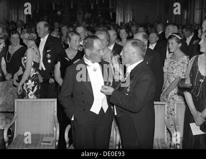 Treffen der Schwedisch-deutschen Gesellschaft, 21. Oktober 1937.  Künstler: Karl Sandels Stockfoto