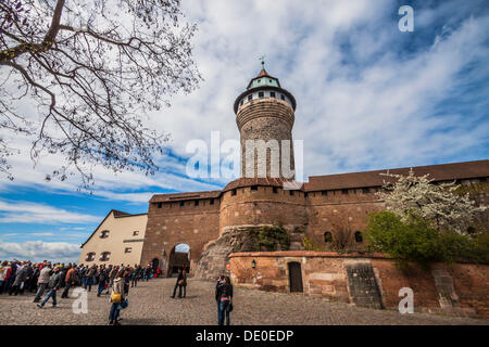 Kaiserburg, Nürnberg, Middle Franconia, Bayern Stockfoto