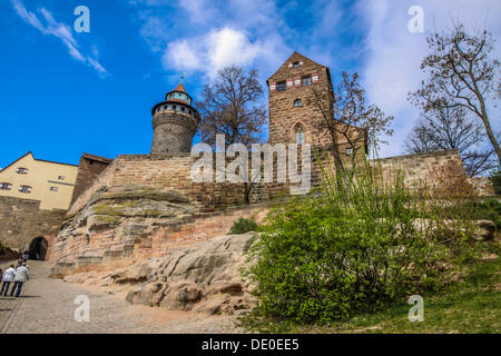 Kaiserburg, Nürnberg, Middle Franconia, Bayern Stockfoto