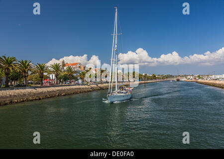 Segelboot, Marina, Lagos, Algarve, Portugal, Europa Stockfoto