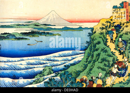 Aus der Serie hundert Gedichte von ein hundert Dichtern: Yamabe keine Akahito, c1830.  Künstler: Hokusai Stockfoto