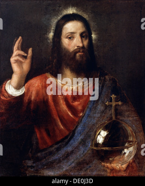 "Salvator Mundi (Retter der Welt)", c1570.  Künstler: Tizian Stockfoto