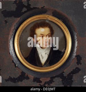 Porträt des Autors Alexander S. Pushkin (1799-1837), 1830 s. Künstler: anonym Stockfoto