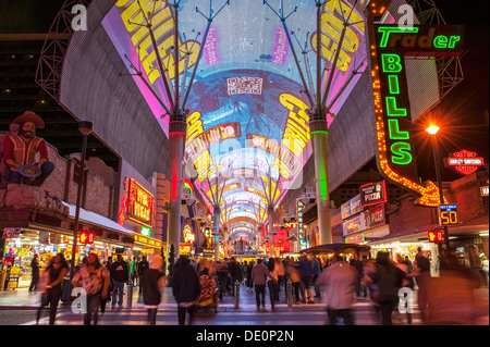 Die Fremont Street Experience Stockfoto