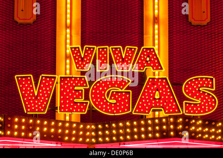 Viva melden Las Vegas Stockfoto