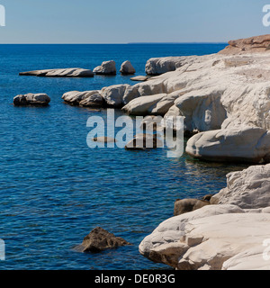 Felsen am Governors Beach, Südzypern, griechischen Zypern, South Eastern Europe, Europa Stockfoto