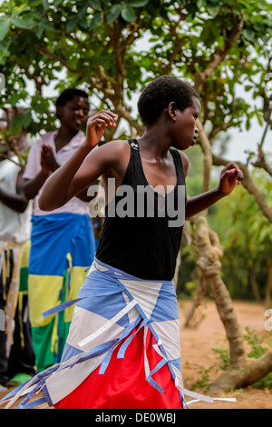 Afrikanische Frau tanzt Stockfoto