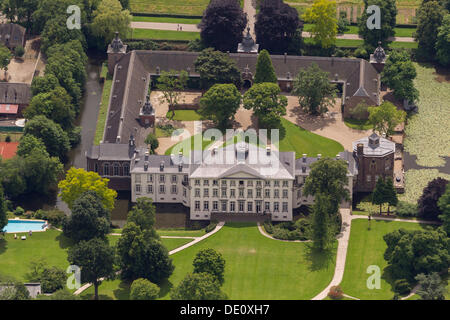 Luftaufnahme, Schloss Heltorf Schloss, Angermund, Düsseldorf, Ruhrgebiet, Nordrhein-Westfalen Stockfoto