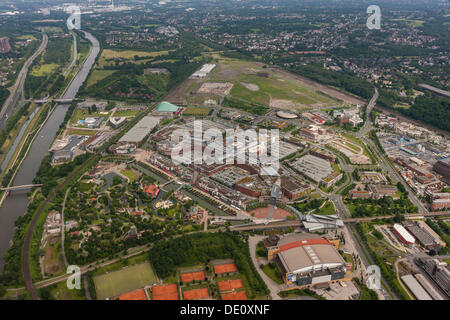 Luftbild, Einkaufszentrum "Centro", Neue Mitte Viertel, Oberhausen, Ruhrgebiet, Nordrhein-Westfalen Stockfoto