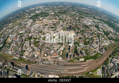 Luftaufnahme, Essen, Ruhrgebiet, Nordrhein-Westfalen Stockfoto