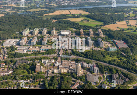 Luftaufnahme, RUB, Ruhruniversitaet, Ruhr-Universität Bochum, Ruhrgebiet, Nordrhein-Westfalen Stockfoto