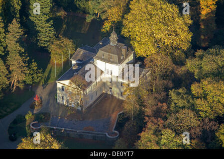 Luftbild, Schloss Eller Schloss, Düsseldorf, Nordrhein-Westfalen Stockfoto