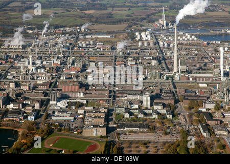 Luftaufnahme, Marl Chemiepark Power Station, Degussa, Chemische Werke Hüls, Marl, Ruhrgebiet, Nordrhein-Westfalen Stockfoto