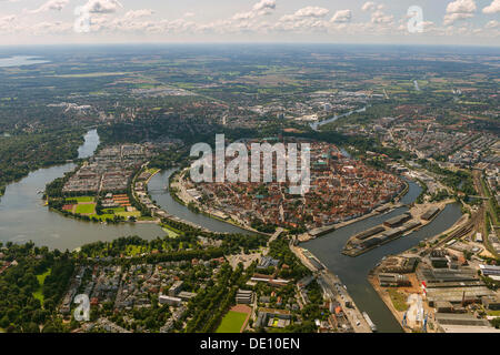 Luftaufnahme, Altstadt-Insel Stockfoto