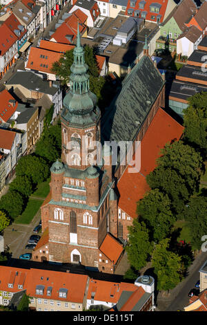 Luftaufnahme, St.-Nikolaus-Kathedrale Stockfoto