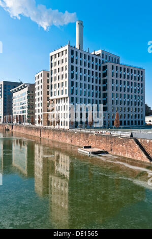 Industriegebäude in der Frankfurter Westhafen, Frankfurt Am Main, Hessen Stockfoto