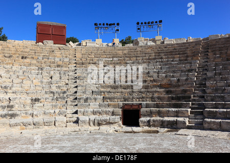 Zypern, Kourion, assyrischen Ku-ri-i, antike griechische, lateinische, Curium, historischen, antiken Ausgrabungsstätte, Ruinen, Römisches theater Stockfoto