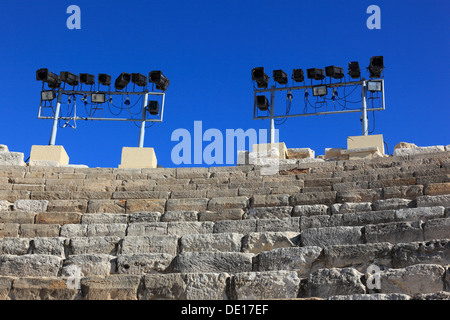 Zypern, Kourion, assyrischen Ku-ri-i, antike griechische, lateinische, Curium, historischen, antiken Ausgrabungsstätte, Ruinen, Römisches theater Stockfoto