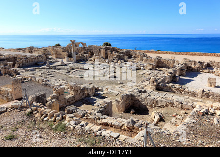 Zypern, Kourion, assyrische Ku-ri-i, antike griechische, lateinische, Curium, historischen, antiken Ausgrabungsstätte, Ruinen Stockfoto