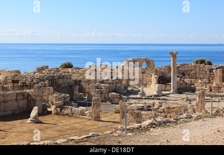 Zypern, Kourion, assyrische Ku-ri-i, antike griechische, lateinische, Curium, historischen, antiken Ausgrabungsstätte, Ruinen Stockfoto