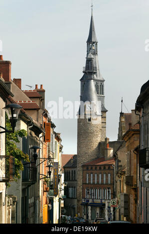 Stadt von Saint-Pourçain, Cote d ' Auvergne, Bourbonnais, Allier, Frankreich, Europa Stockfoto