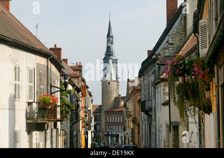 Stadt von Saint-Pourçain, Cote d ' Auvergne, Bourbonnais, Allier, Frankreich, Europa Stockfoto