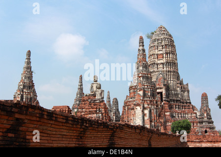 Alten Pagode am Wat Chaiwattanaram, Ayudhya, Schmuckwerstätten Stockfoto
