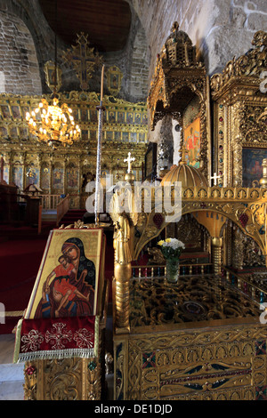 Zypern, Larnaca, Larnaca, in der Altstadt, Kirche St. Lazaros Kirche, innen Stockfoto