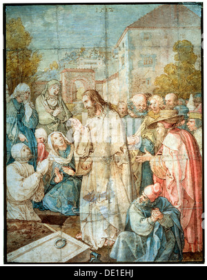 "Die Auferweckung des Lazarus", 1512. Künstler: Albrecht Dürer Stockfoto