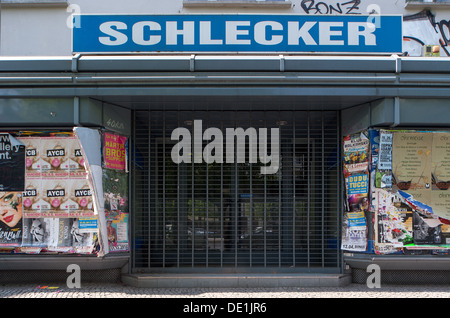 Berlin, Deutschland, geschlossen Schlecker Filiale in die Schönheit Allee Stockfoto