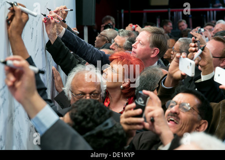 Leipzig, Deutschland, Gründungskonferenz der Progressiven Allianz Stockfoto