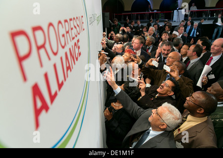 Leipzig, Deutschland, Gründungskonferenz der Progressiven Allianz Stockfoto