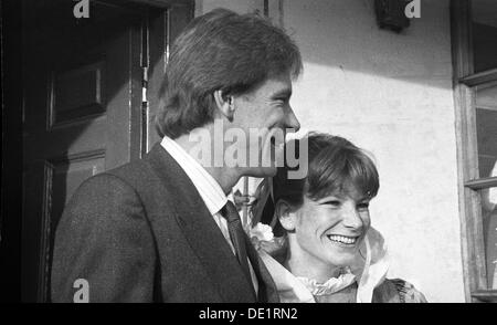 © Kelch Bilder. James Hunt und Sarah Lomax Marlborough 17.12.1983 Stockfoto