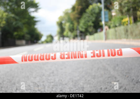 Belfast, Nordirland, Vereinigtes Königreich. 10. September 2013. Sicherheitswarnung in Belfast Bilder von Kevin Scott Malone unterwegs / Scott Medien Belfast Credit: Kevin Scott/Alamy Live News Stockfoto