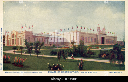 Palast der Gartenbau, World's Fair, St. Louis, Missouri, USA, 1904. Artist: Unbekannt Stockfoto