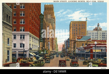 Main Street, Houston, Texas, USA, 1930. Artist: Unbekannt Stockfoto