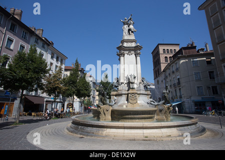 Platzieren Sie Notre Dame Grenoble Rhone Alpes Alpen Frankreich Europa Stockfoto