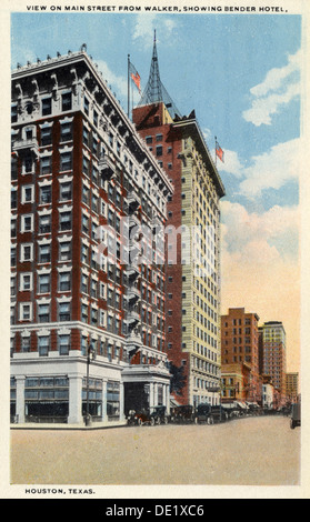 Main Street, Houston, Texas, USA, 1918. Artist: Unbekannt Stockfoto