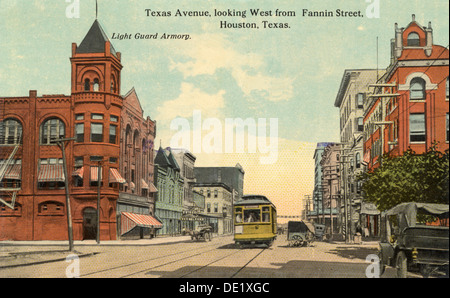 Main Street, Houston, Texas, USA, 1911. Artist: Unbekannt Stockfoto